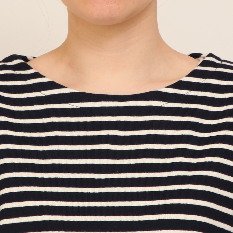 【30％OFF】【WHITE・NAVYのみ 残り僅か】LIBERTYボーダーMIXプルオーバー