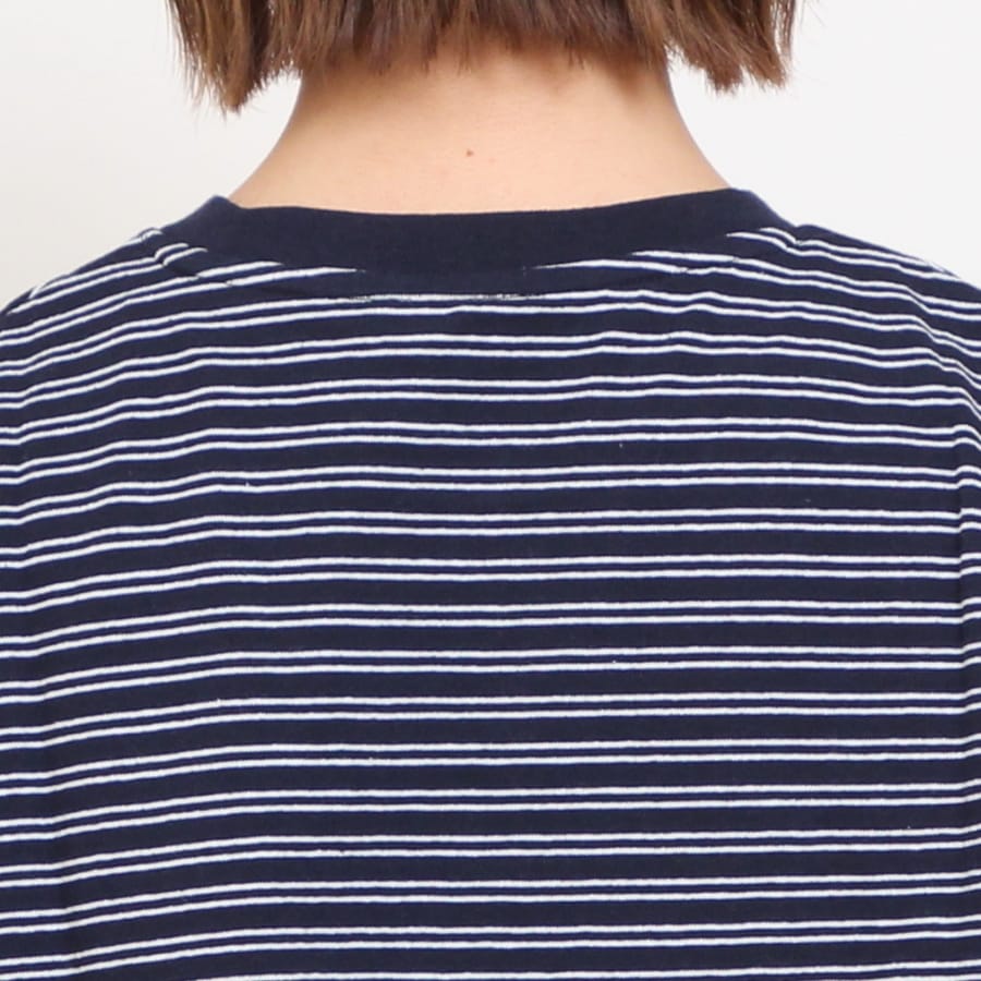 【20%OFF】【NAVYのみ ラスト１点】DANTONボーダーフレンチスリーブTシャツ