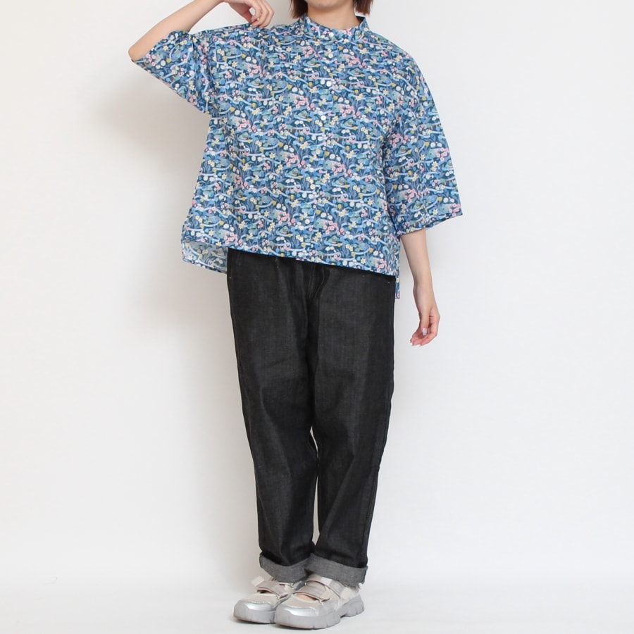 【30%OFF】【RED 残り僅か】リバティ前後差サイドスリットシャツ(2507)