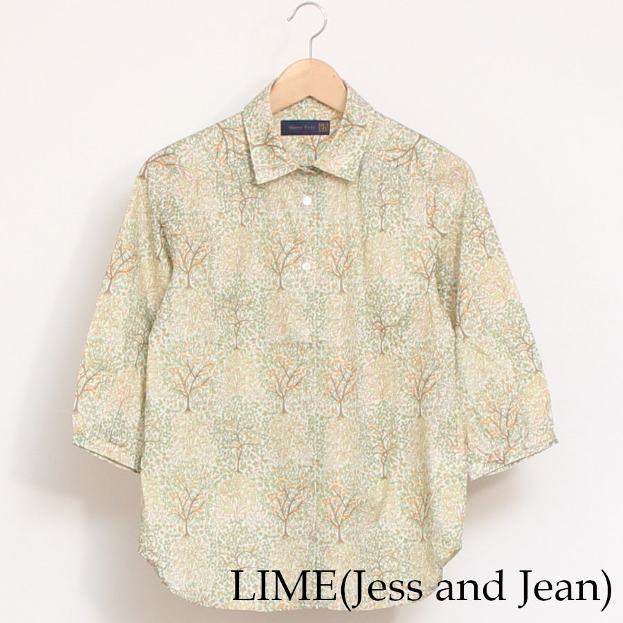 【20%OFF】【残り僅か】HOKKOH 7分袖レギュラーシャツ(2506)