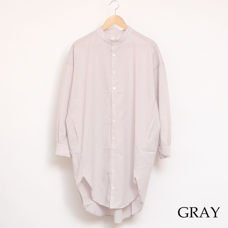 【30％OFF】【WHITEのみ残り僅か】NARUふんわりローンスミスロングシャツ
