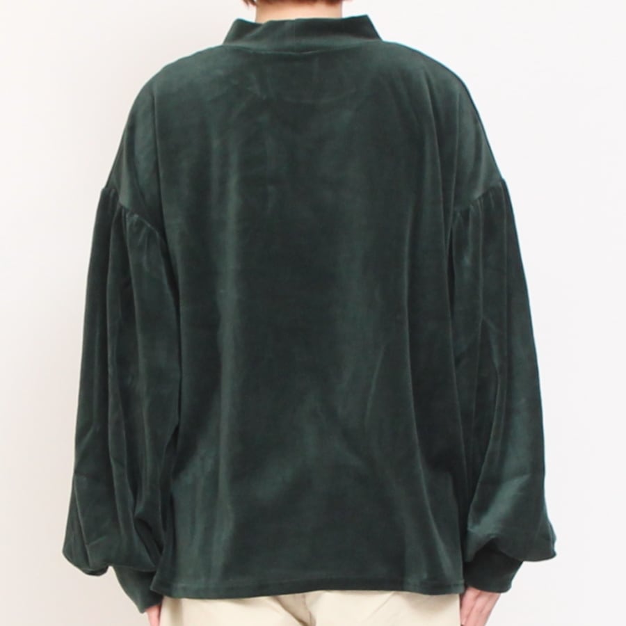 【50%OFF】【GRAYのみラスト１点】NARUベロアラウンドプルオーバー
