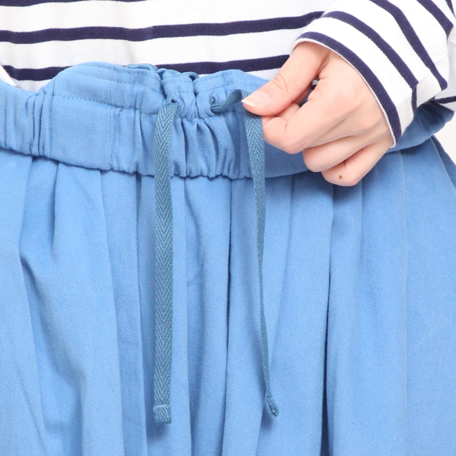【30%】【BLUEのみラスト１点ずつ】D.M.Gフランネルマキシ丈スカート