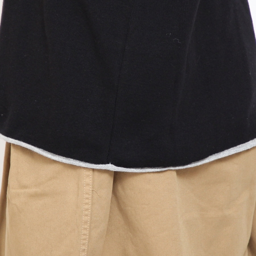 【再値下げ】NARUロール配色ニットプルオーバー