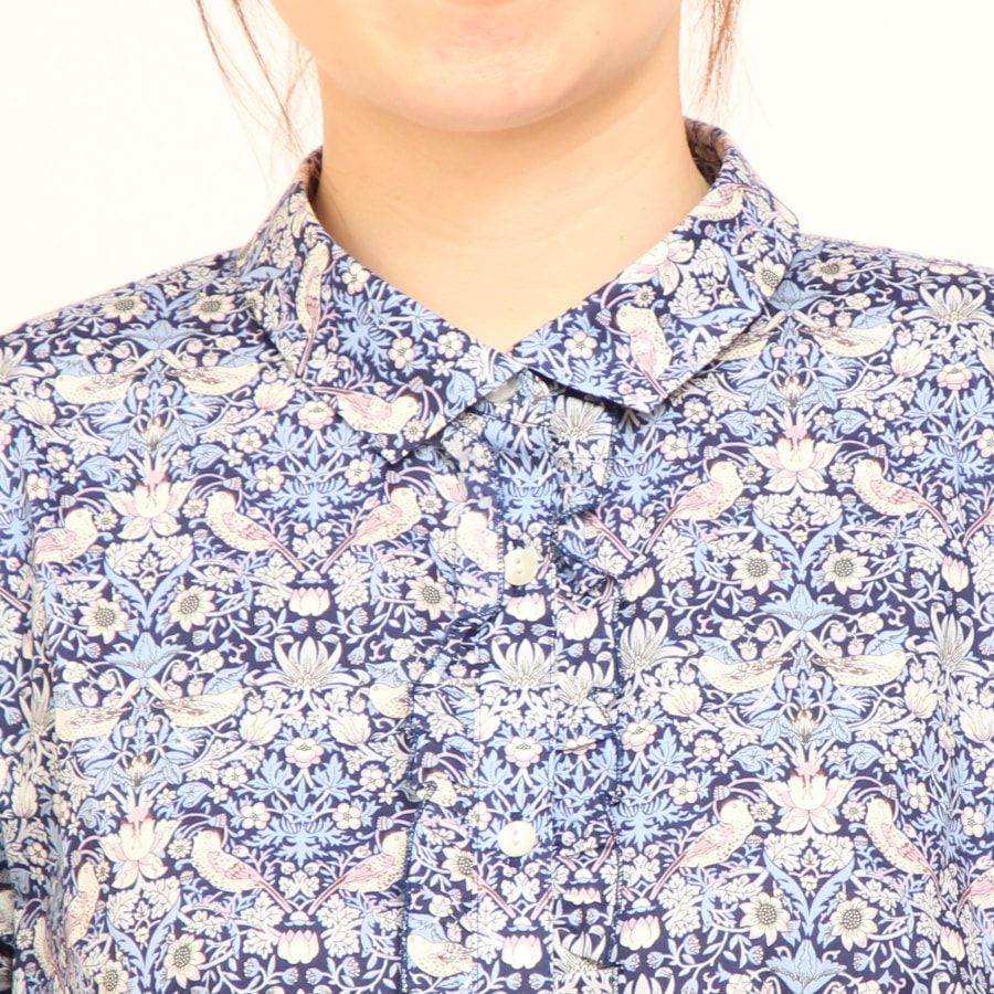 【30％OFF】【サイズ1のみ ラスト1点ずつ】LIBERTY前立てフリルフィットシャツ(2502)