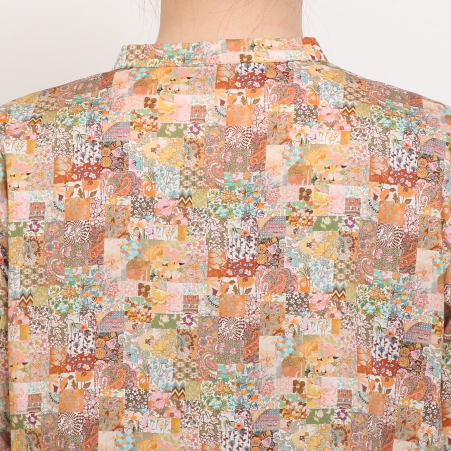 【30％OFF】【BLUEのみ 残り僅か】LIBERTY長袖パイピング使いワンピース(2502)
