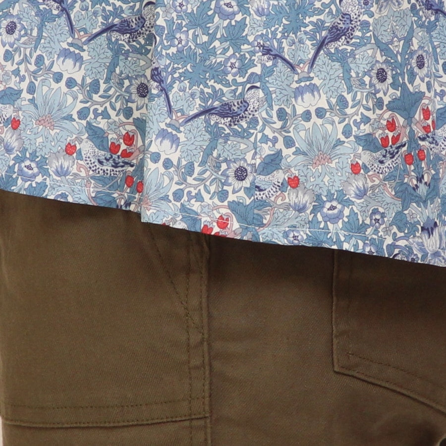【再値下げ】【YELLOWのみラスト1点】LIBERTYスタンドフリルAラインシャツ