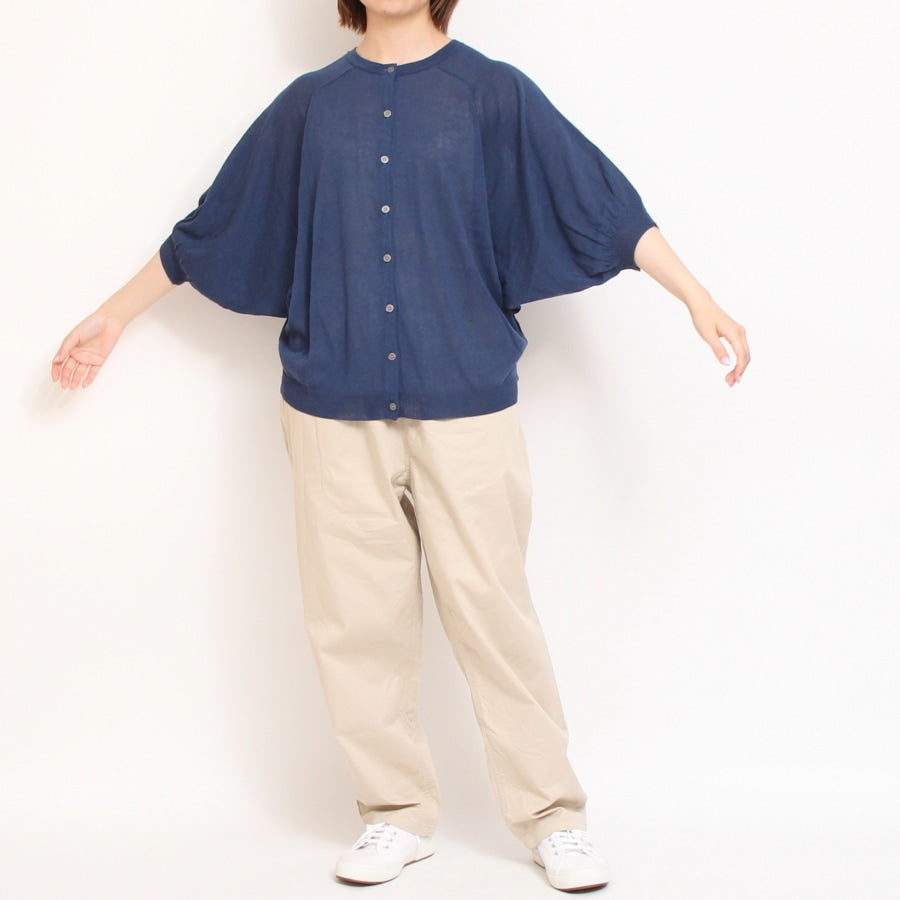 【40%OFF】【SAXラスト1点】mao made 前後2WAYドルマンカーディガン(2506)