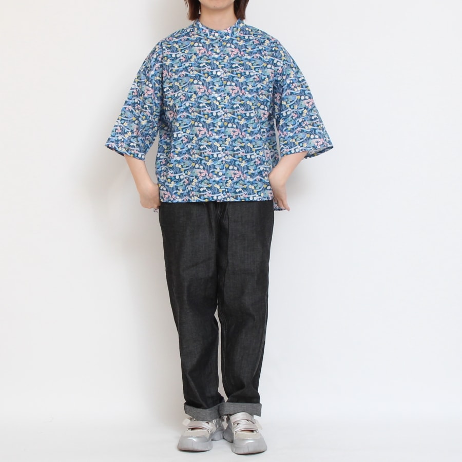【30%OFF】【RED 残り僅か】リバティ前後差サイドスリットシャツ(2507)