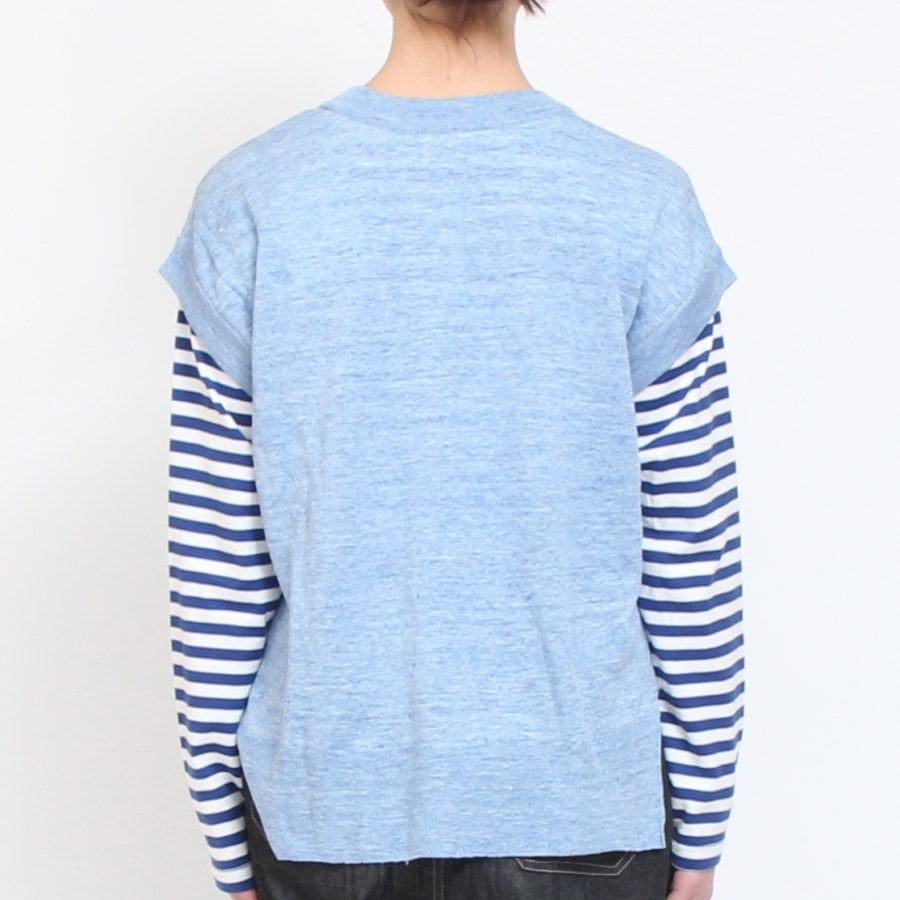 【30％OFF】【SAXのみ ラスト1点】NARU TOSCOリネンベスト