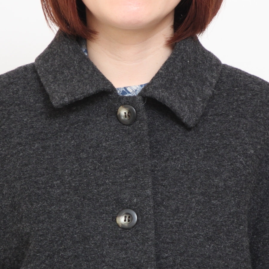 【再値下げ・40%OFF】【CHACOAL GRAY ラスト1点】裏リバティステンカラーコート(2410)