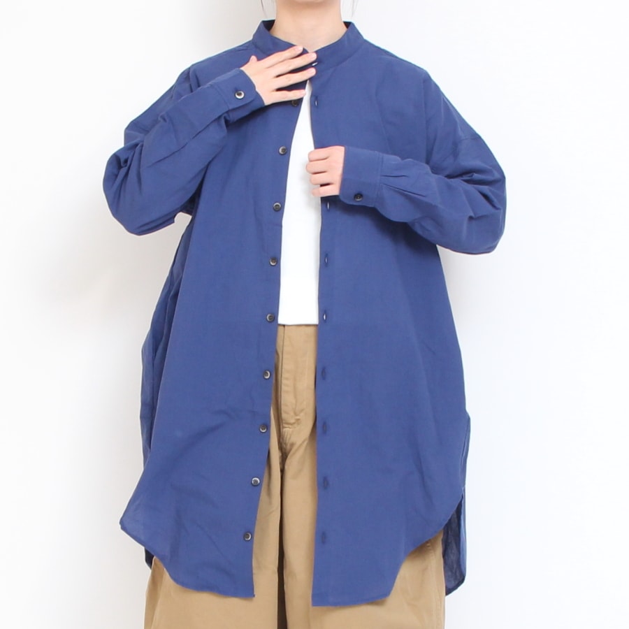 【30％OFF】【WHITEのみ残り僅か】NARUふんわりローンスミスロングシャツ