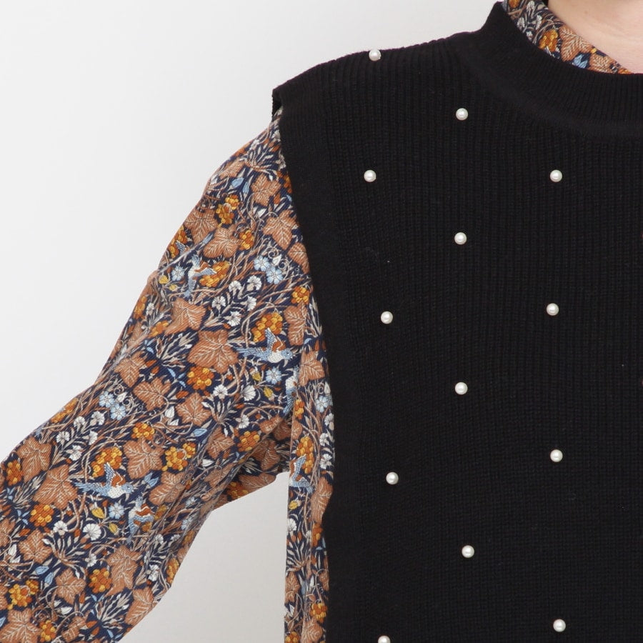 【50%OFF】sosottoパールニットベスト