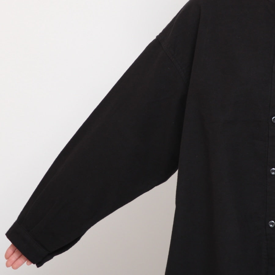 【20%OFF】【BLACKのみ ラスト1点】D.M.GフランネルBIGポケットシャツ