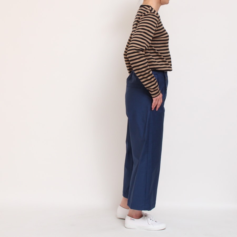 【20%OFF】【SAX３６サイズのみ ラスト1点】Le minorマリンパンツ(2303)