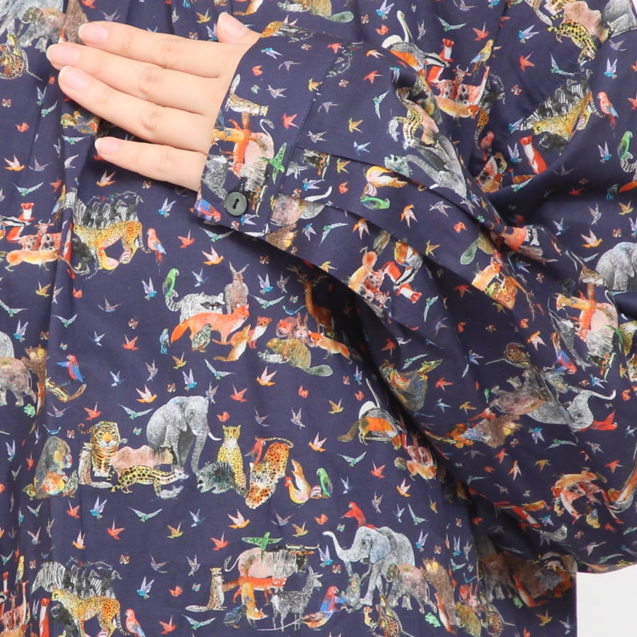 【NAVYのみ残り僅か】24animals前後差モックネックプルオーバー(2409)