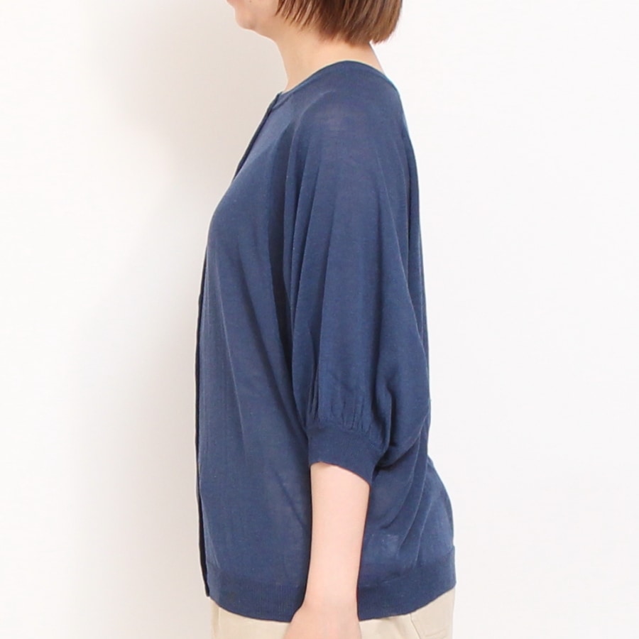 【40%OFF】【SAXラスト1点】mao made 前後2WAYドルマンカーディガン(2506)