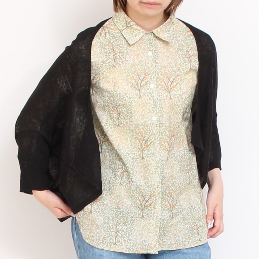 【20%OFF】【残り僅か】HOKKOH 7分袖レギュラーシャツ(2506)