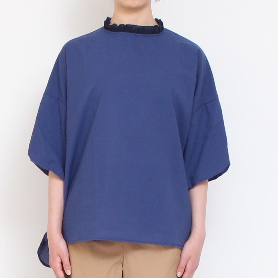 【WHITE・BLUE ラスト１点ずつ】NARUふんわりローンリエカブラウス24