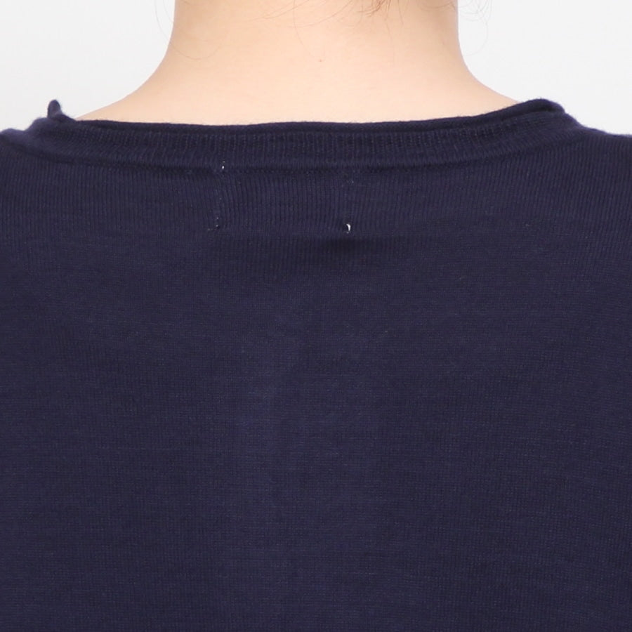 【30％OFF】【残り僅か】mao madeピマコットン7分袖カーディガン(2407)