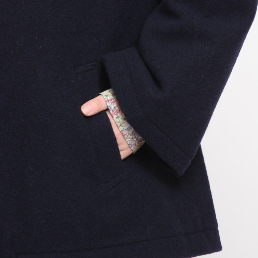 【再値下げ・40％OFF】【NAVYのみ ラスト1点】DANTONウールパイルステンカラージャケット24