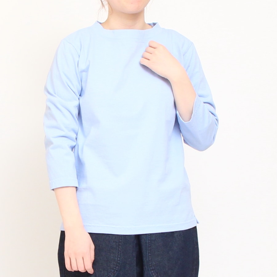 【BLACKのみ】Lim home7分袖ハイネックTシャツ