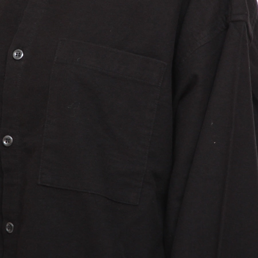 【20%OFF】【BLACKのみ ラスト1点】D.M.GフランネルBIGポケットシャツ