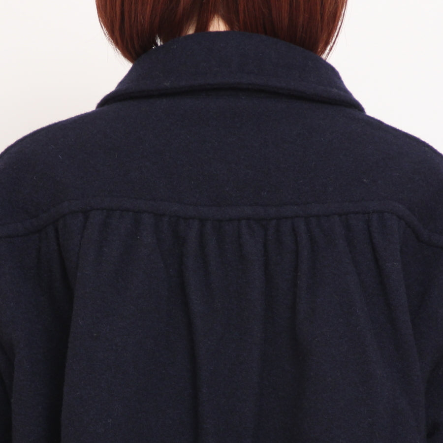【再値下げ・40％OFF】【NAVYのみ ラスト1点】DANTONウールパイルステンカラージャケット24