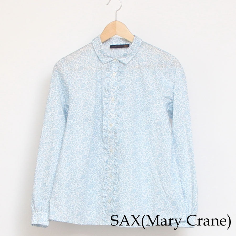 【30％OFF】【サイズ1のみ ラスト1点ずつ】LIBERTY前立てフリルフィットシャツ(2502)