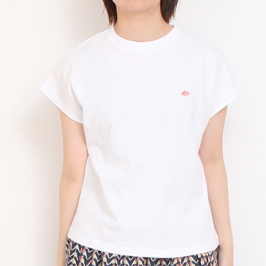 【WHITEのみ 残り僅か】DANTON フレンチスリーブTシャツ