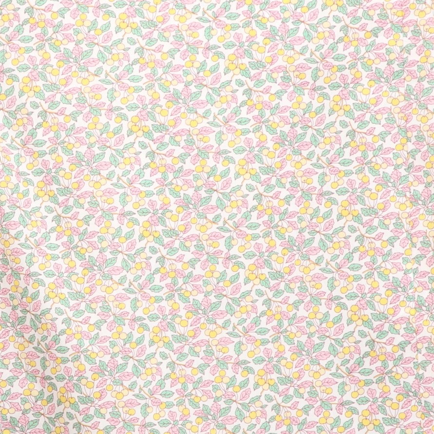 【再値下げ】【YELLOWラスト1点】LIBERTY丸襟シャーリング袖ブラウス2502