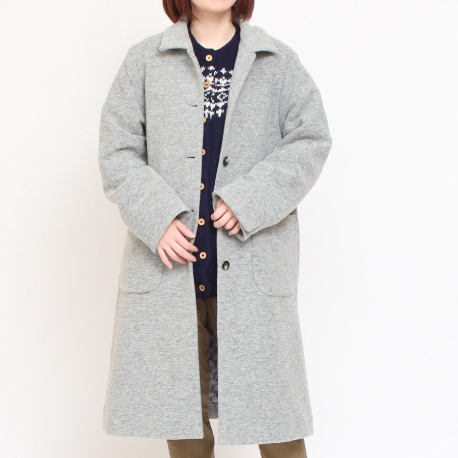 【再値下げ・40%OFF】【CHACOAL GRAY ラスト1点】裏リバティステンカラーコート(2410)