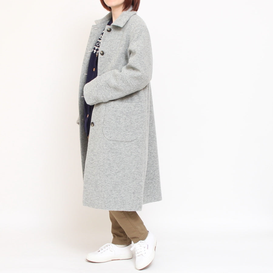 【再値下げ・40%OFF】【CHACOAL GRAY ラスト1点】裏リバティステンカラーコート(2410)