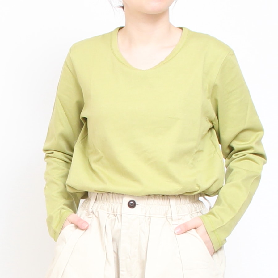 NARU無地長袖ロングTシャツ