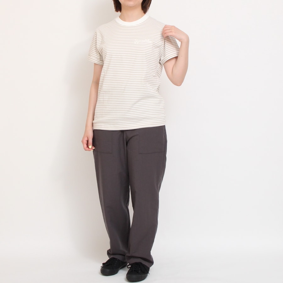 【WHITEラスト1点】GYMPHLEXロゴ刺繍Tシャツ