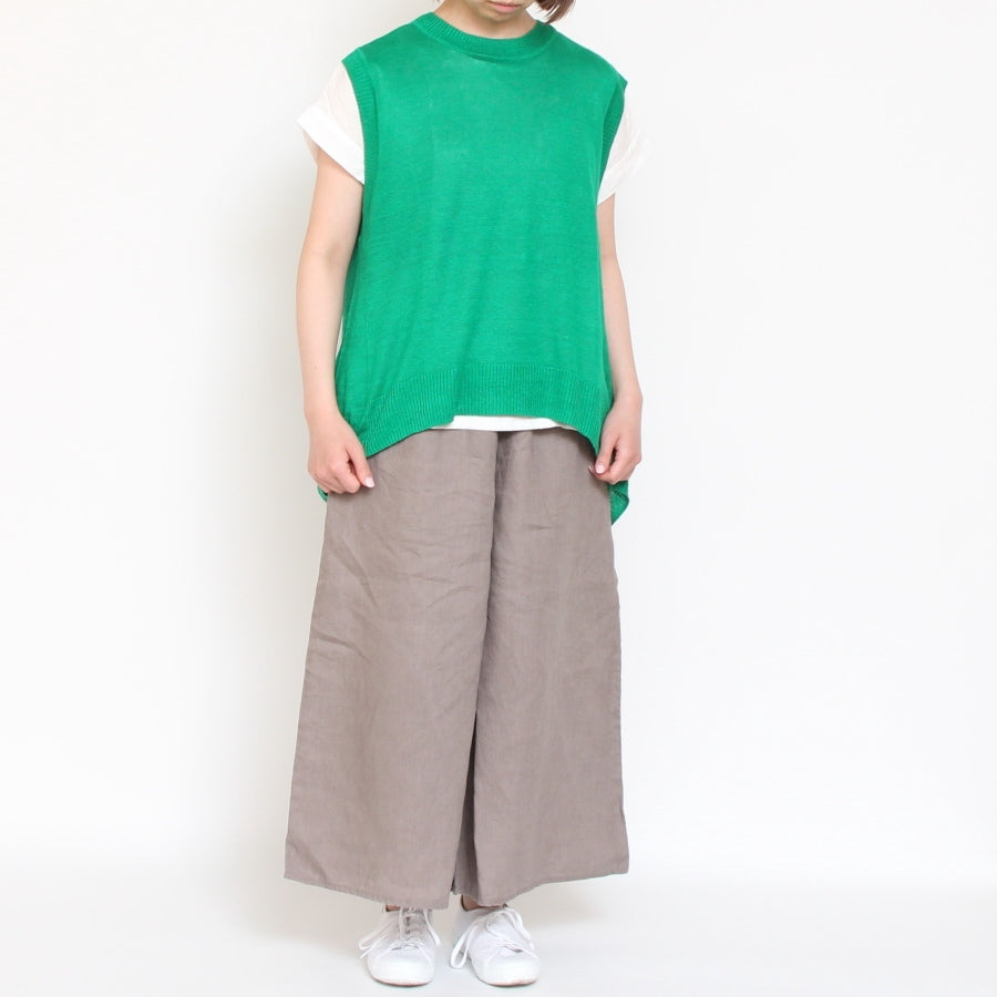 【40%OFF】【ラスト1点ずつ】Mao madeリネンAラインベスト