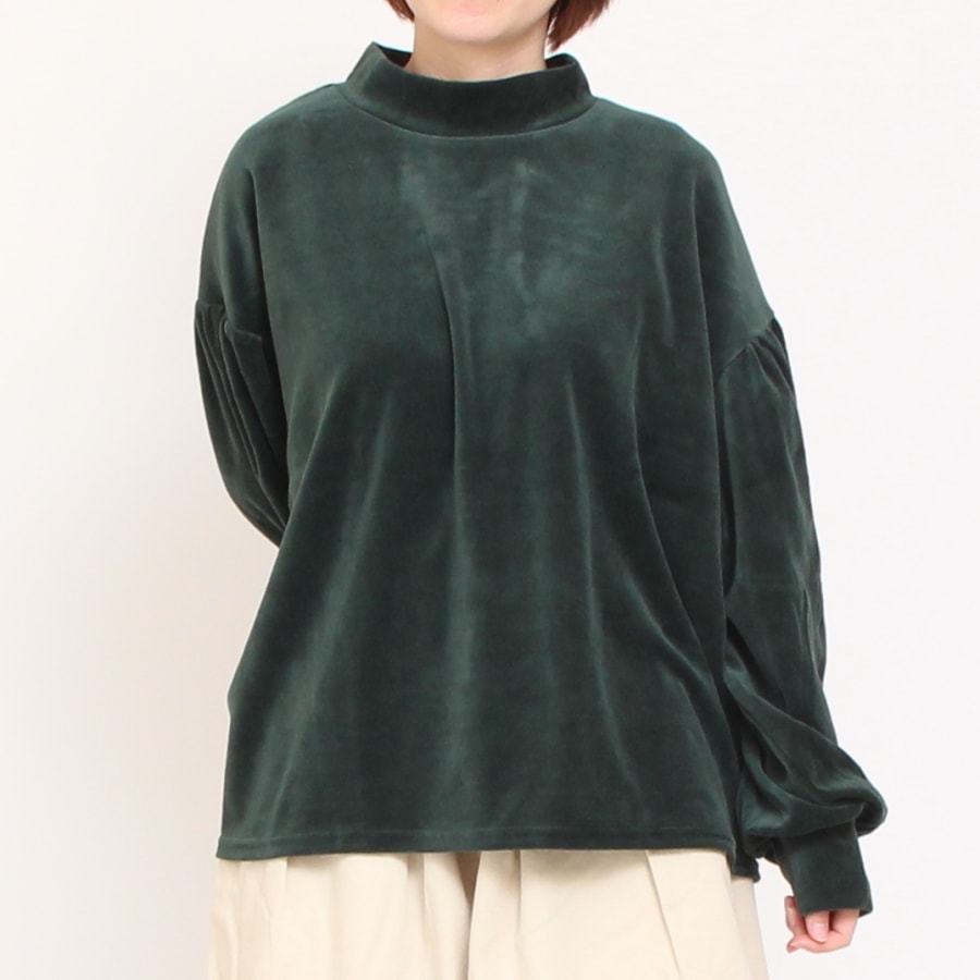 【50%OFF】【GRAYのみラスト１点】NARUベロアラウンドプルオーバー