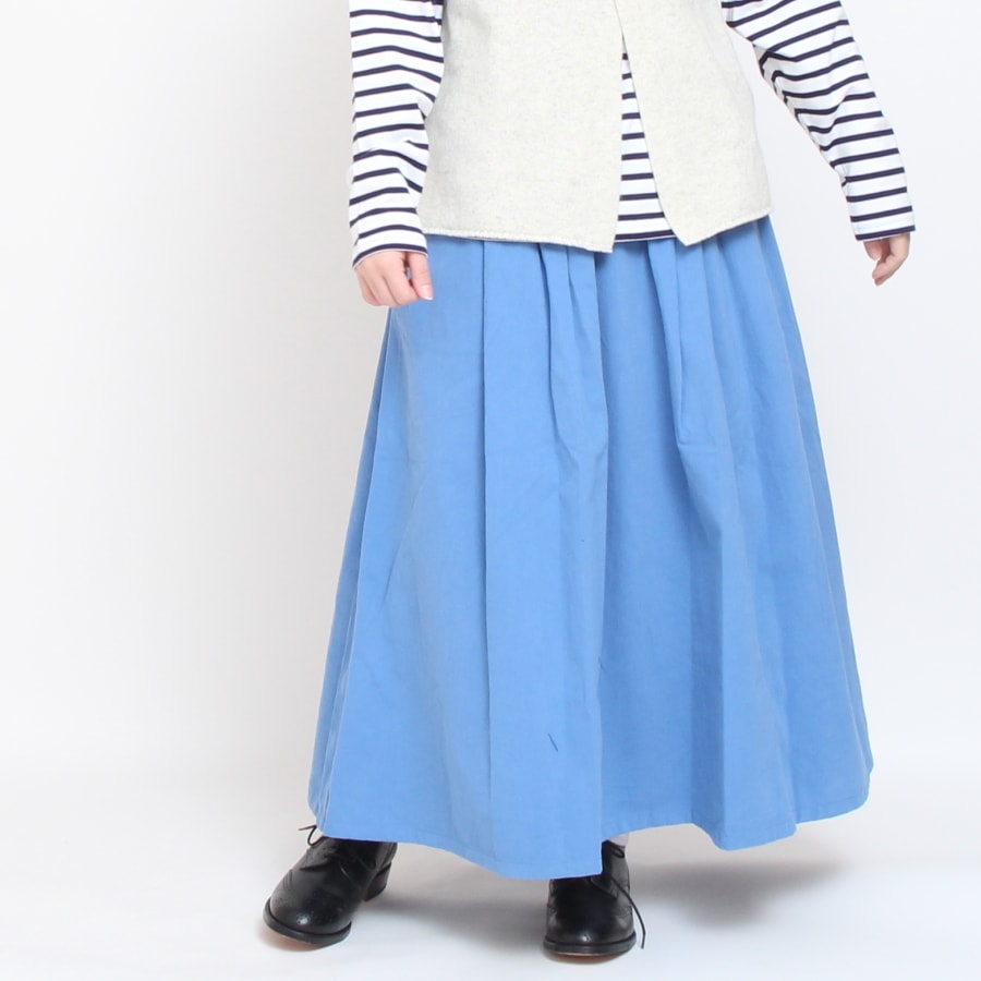D.M.Gフランネルマキシ丈スカート