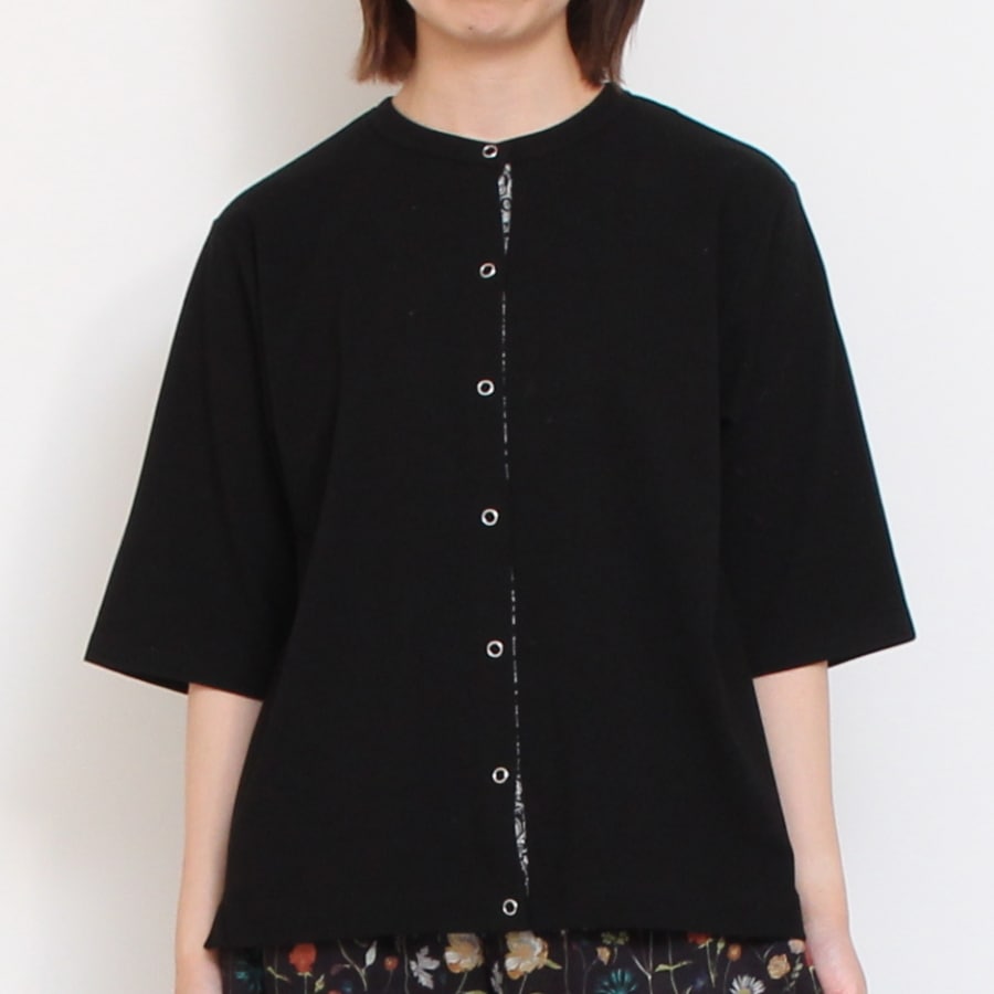【BLACKラスト１点】sosotto 前立てLIBERTYフライスカーディガン