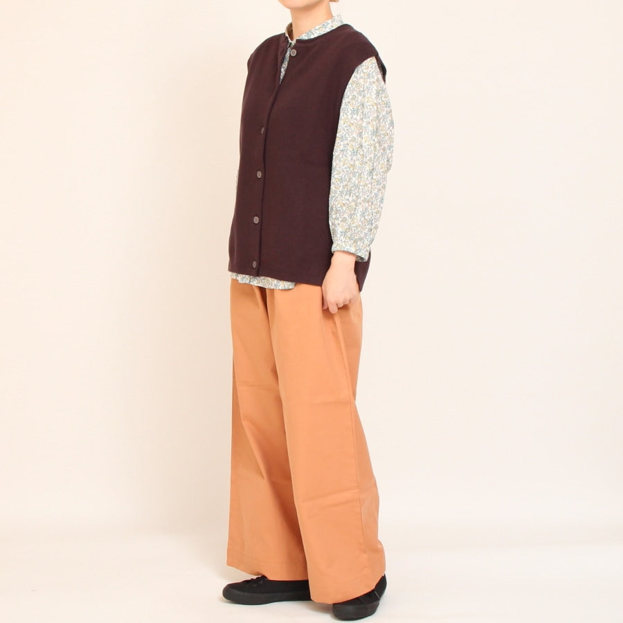 【30％OFF】【IVORYラスト1点】Mao medeソフトコットン2WAYベスト2508