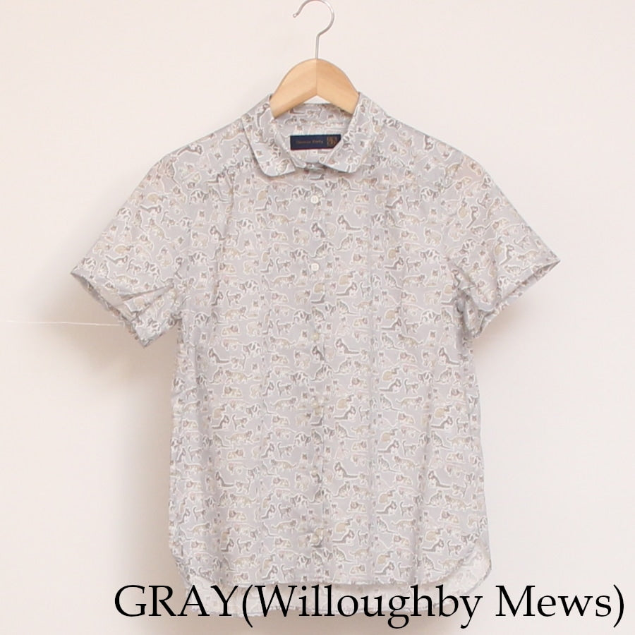 【20%OFF】【GREEN・NAVYラスト1点ずつ】リバティ半袖レギュラーシャツ(2507)