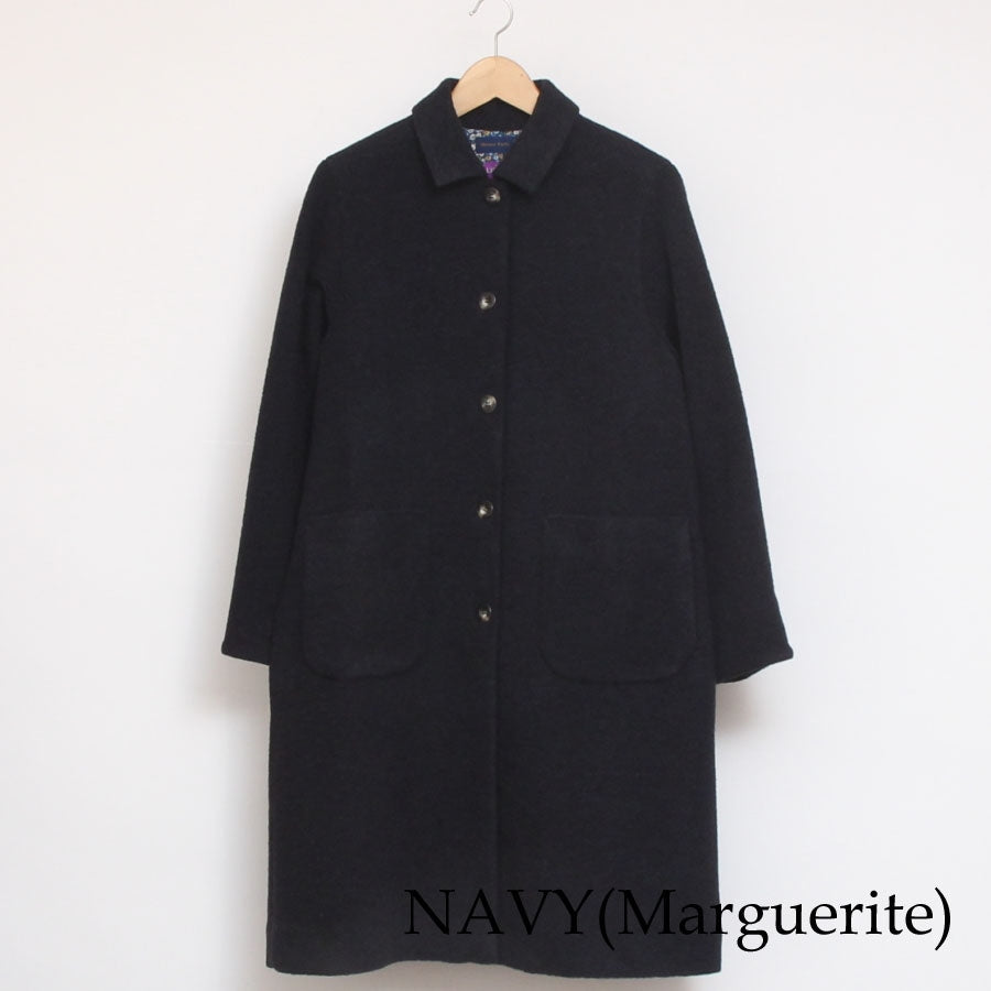 【再値下げ・40%OFF】【CHACOAL GRAY ラスト1点】裏リバティステンカラーコート(2410)