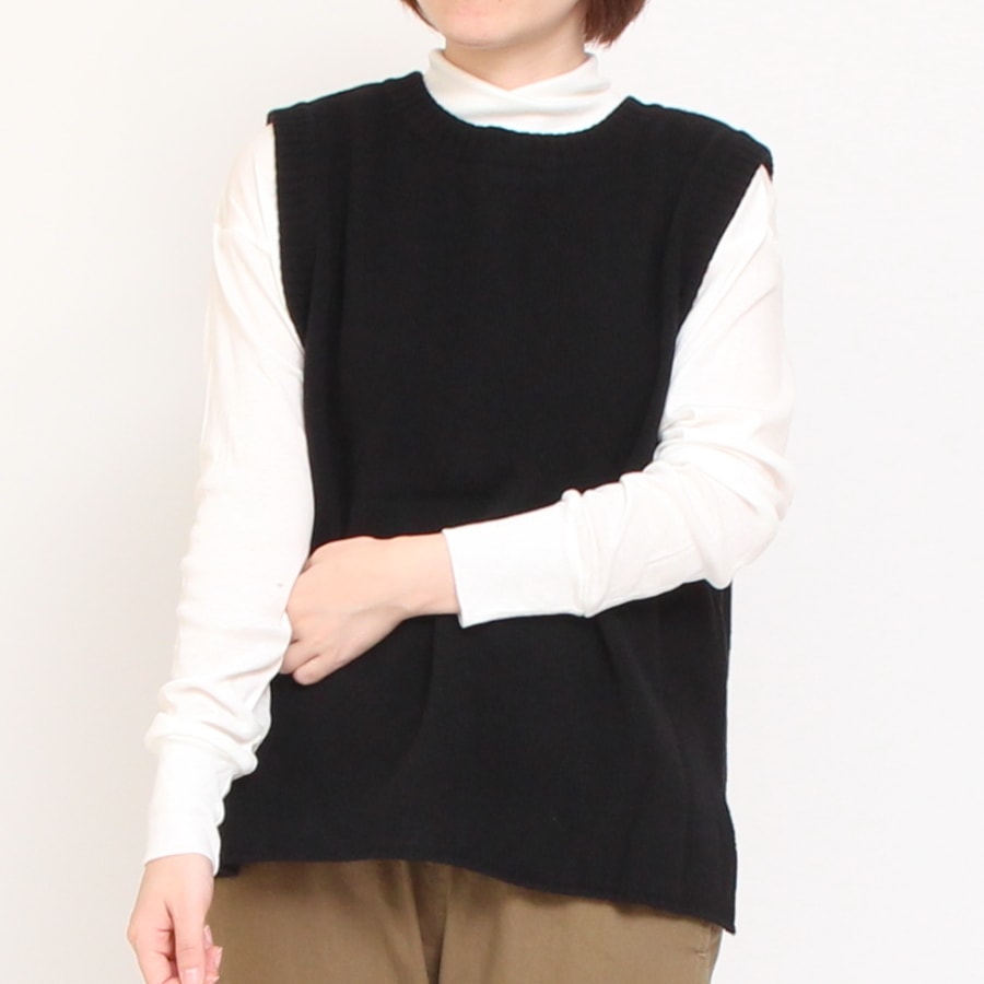 【GREEN・BLACKのみ ラスト1点ずつ】NARUハイネックゆったりプルオーバー24