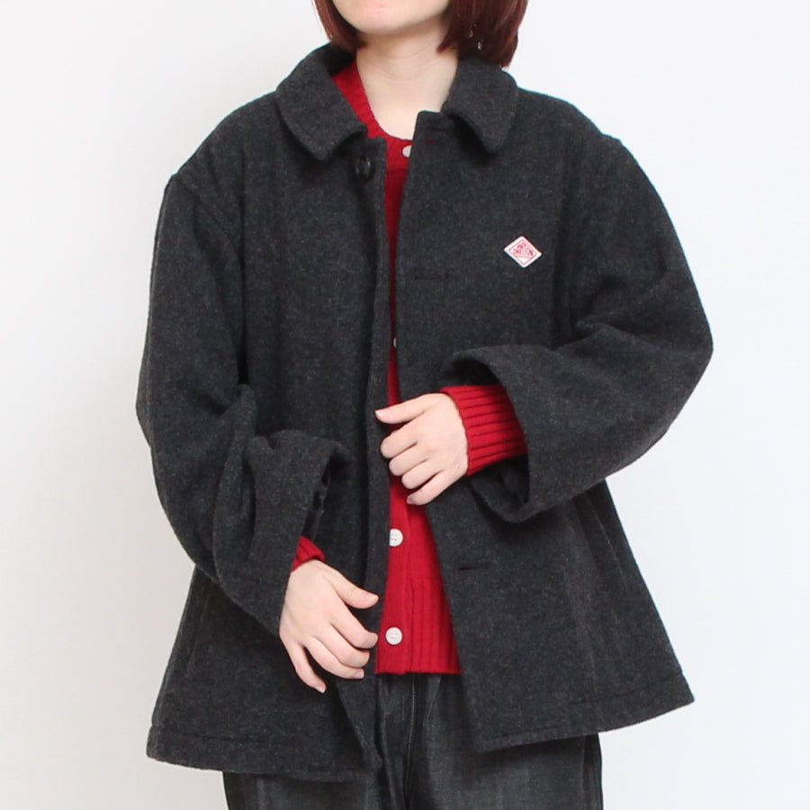 【再値下げ・40％OFF】【NAVYのみ ラスト1点】DANTONウールパイルステンカラージャケット24
