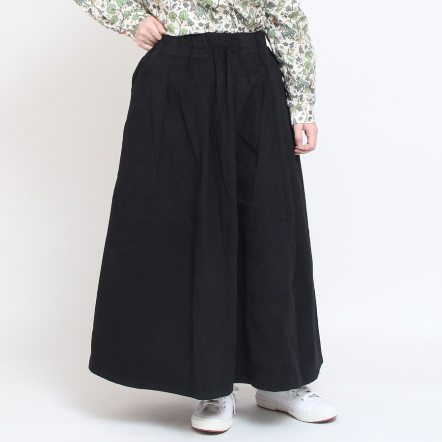 【30%】【BLUEのみラスト１点ずつ】D.M.Gフランネルマキシ丈スカート