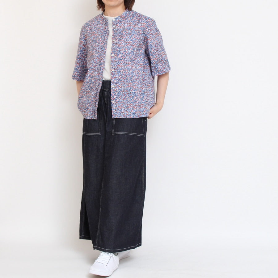【20%OFF】【YELLOW・REDのみ ラスト1点】HOKKOH LIBERTY フロントフリルシャツ(2506)