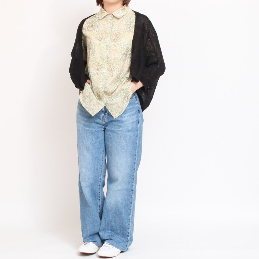 【20%OFF】【残り僅か】HOKKOH 7分袖レギュラーシャツ(2506)