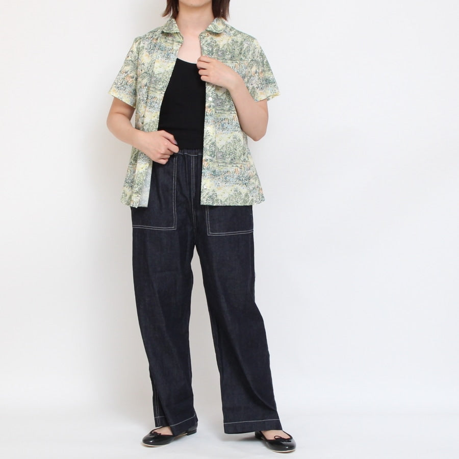 【20%OFF】【GREEN・NAVYラスト1点ずつ】リバティ半袖レギュラーシャツ(2507)
