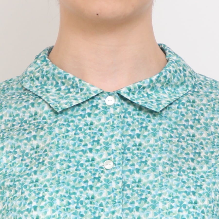 【30％OFF】【YELLOWサイズ１のみ　ラスト１点】リバティチューリップ袖ブラウス(2405)