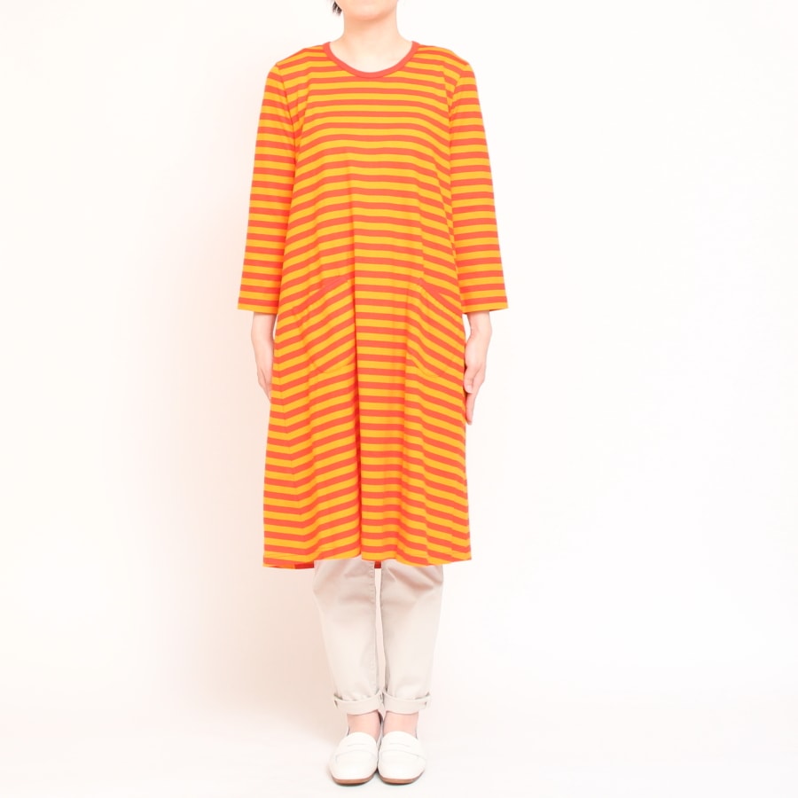 【50％OFF】【ラスト1点】marimekko 7分袖ワンピース TIIA2016SS 43142